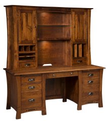 Arts & Crafts Wall Desk with Hutch